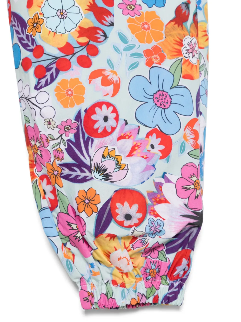 Marni Kids Broek met bloemenprint Groen