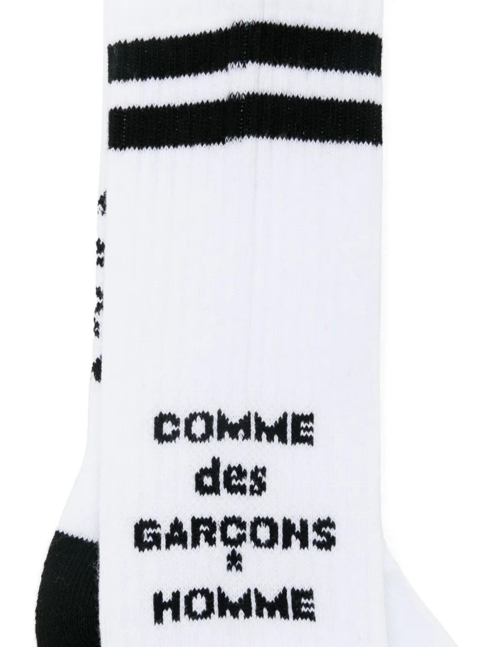 Comme des Garçons Homme Sokken met logo jacquard - Wit