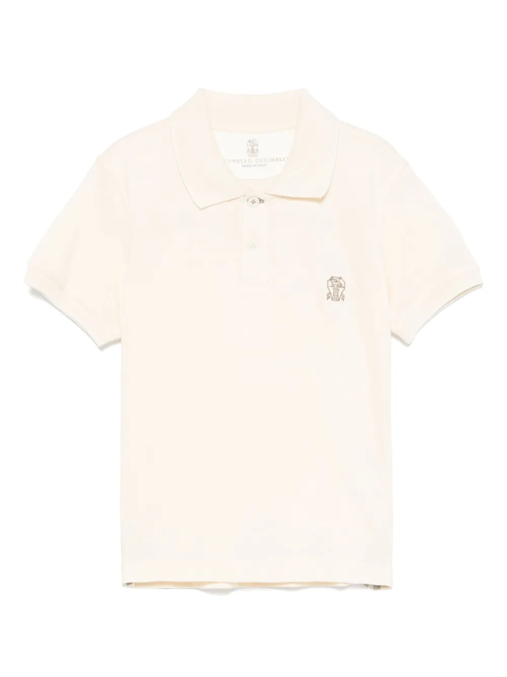 Brunello Cucinelli Kids Piqué poloshirt Beige