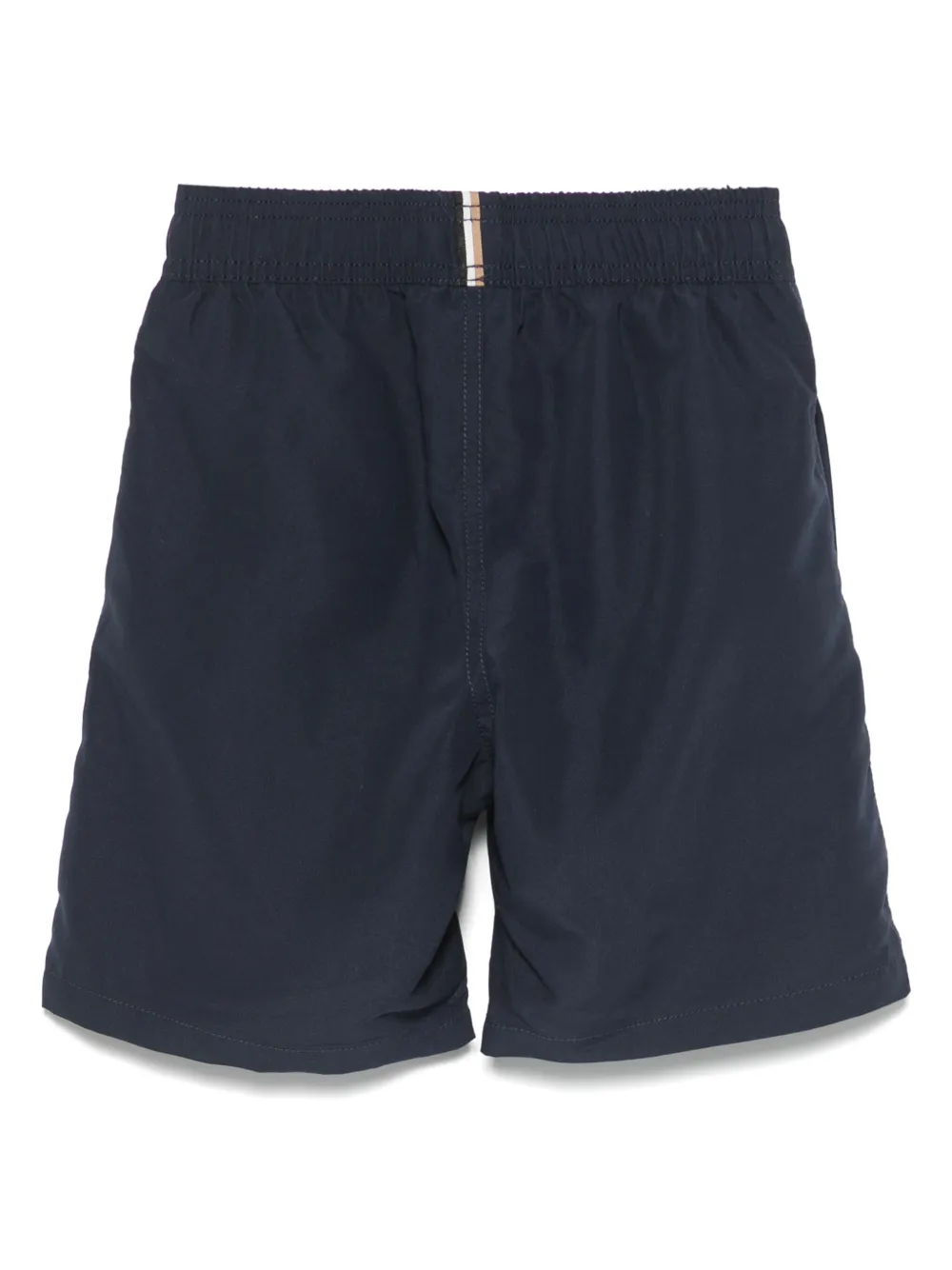 BOSS Kidswear logo-print swim shorts - Blauw