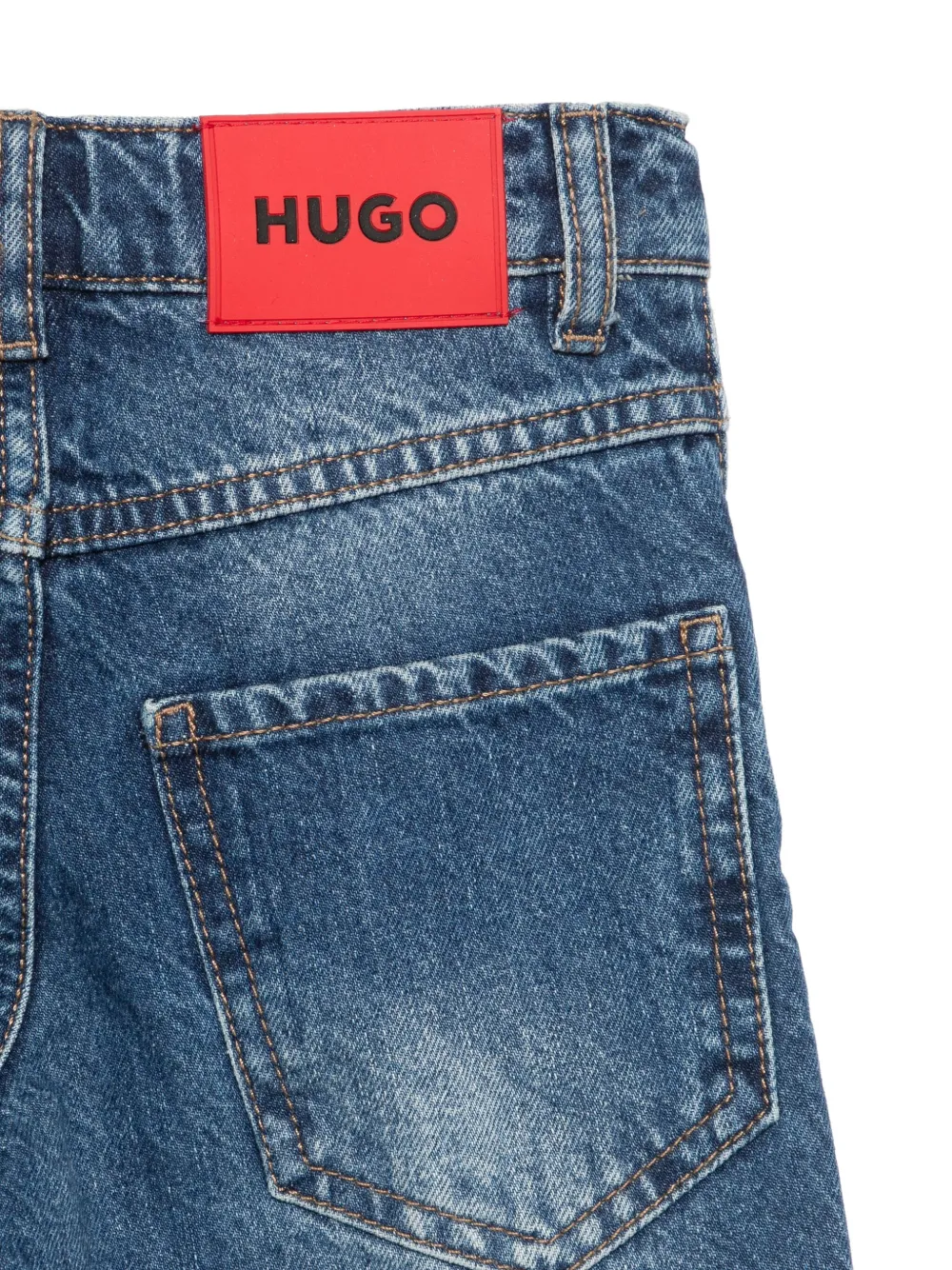 HUGO KIDS Straight jeans Blauw