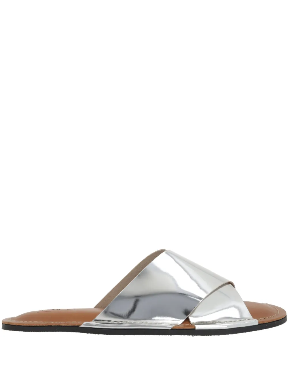 Plan C crossover-strap sandals Zilver