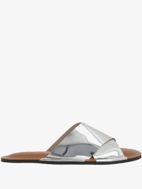 Plan C crossover-strap sandals