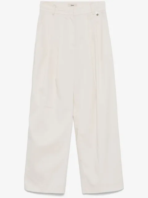 Herno pleat-detailing trousers