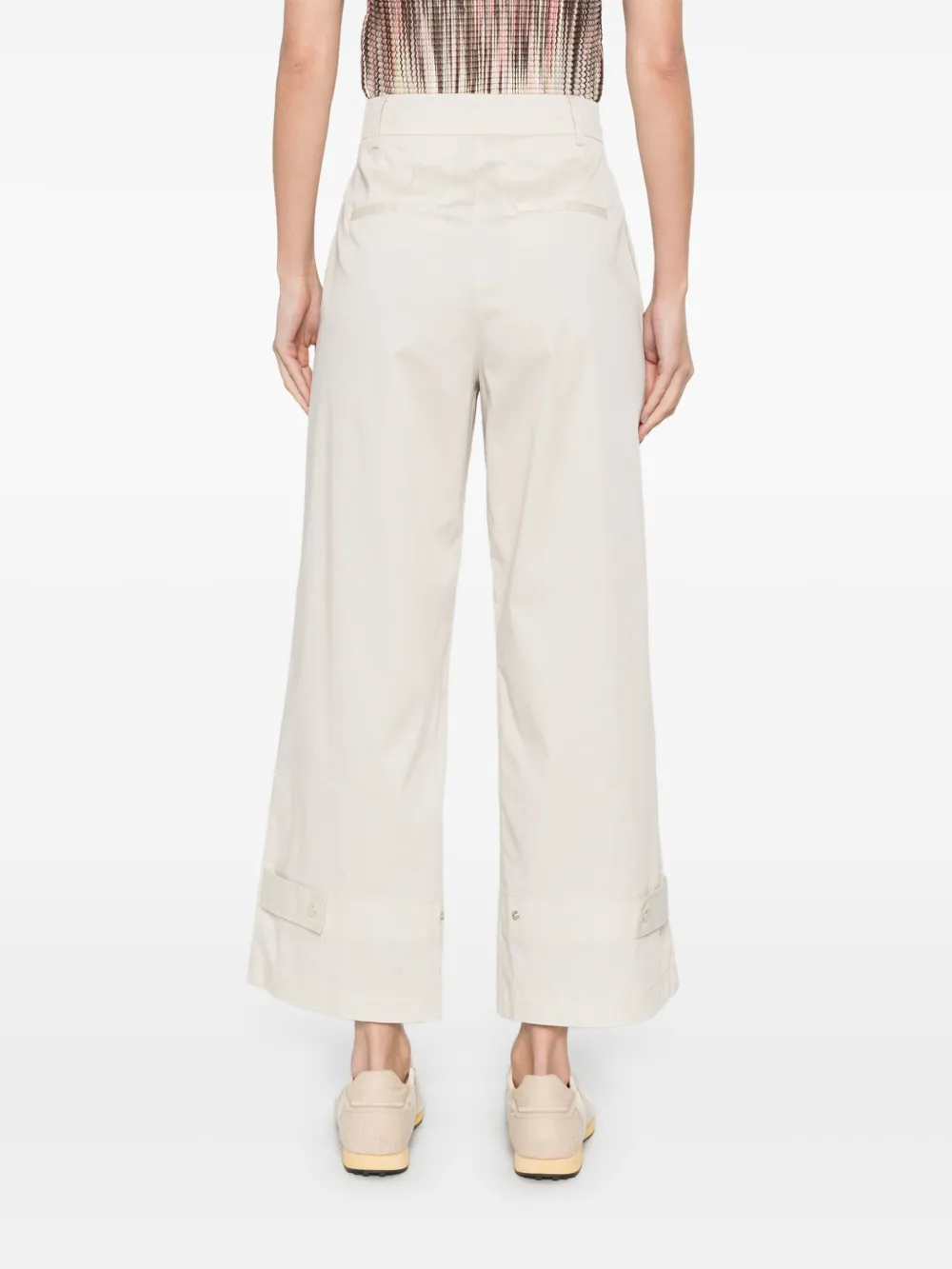 Herno Broek met geplooid detail Beige
