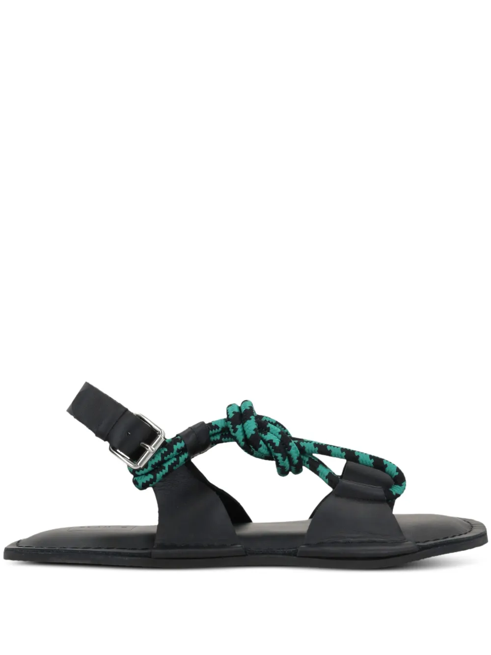 Plan C Leren sandalen Zwart