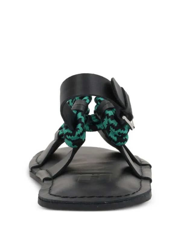 Plan C Leather Sandals | Black | FARFETCH