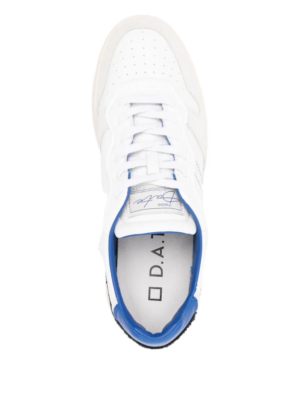 D.A.T.E. leather panel trainers Wit