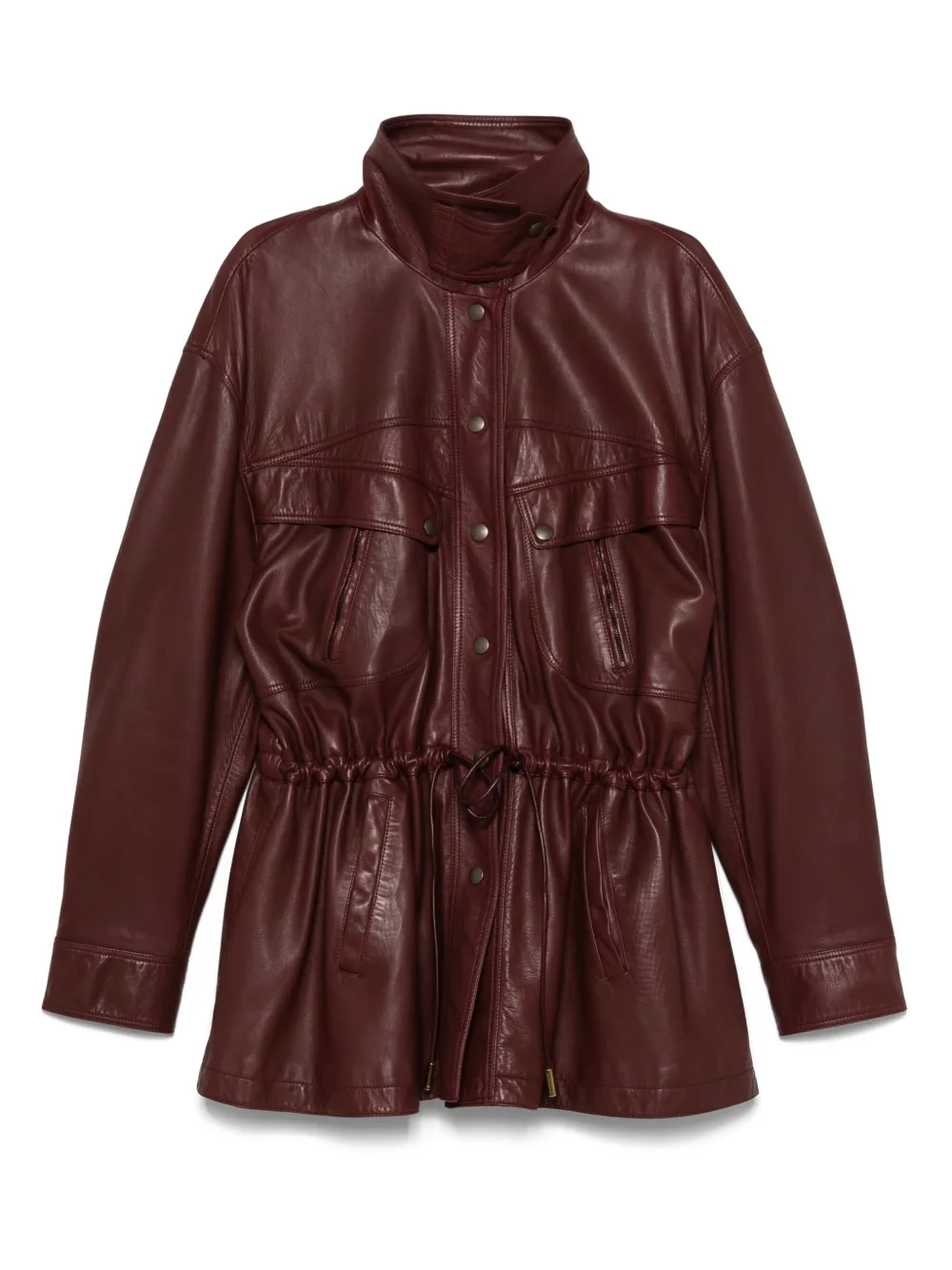 Chloé leather coat | Brown | Image 1