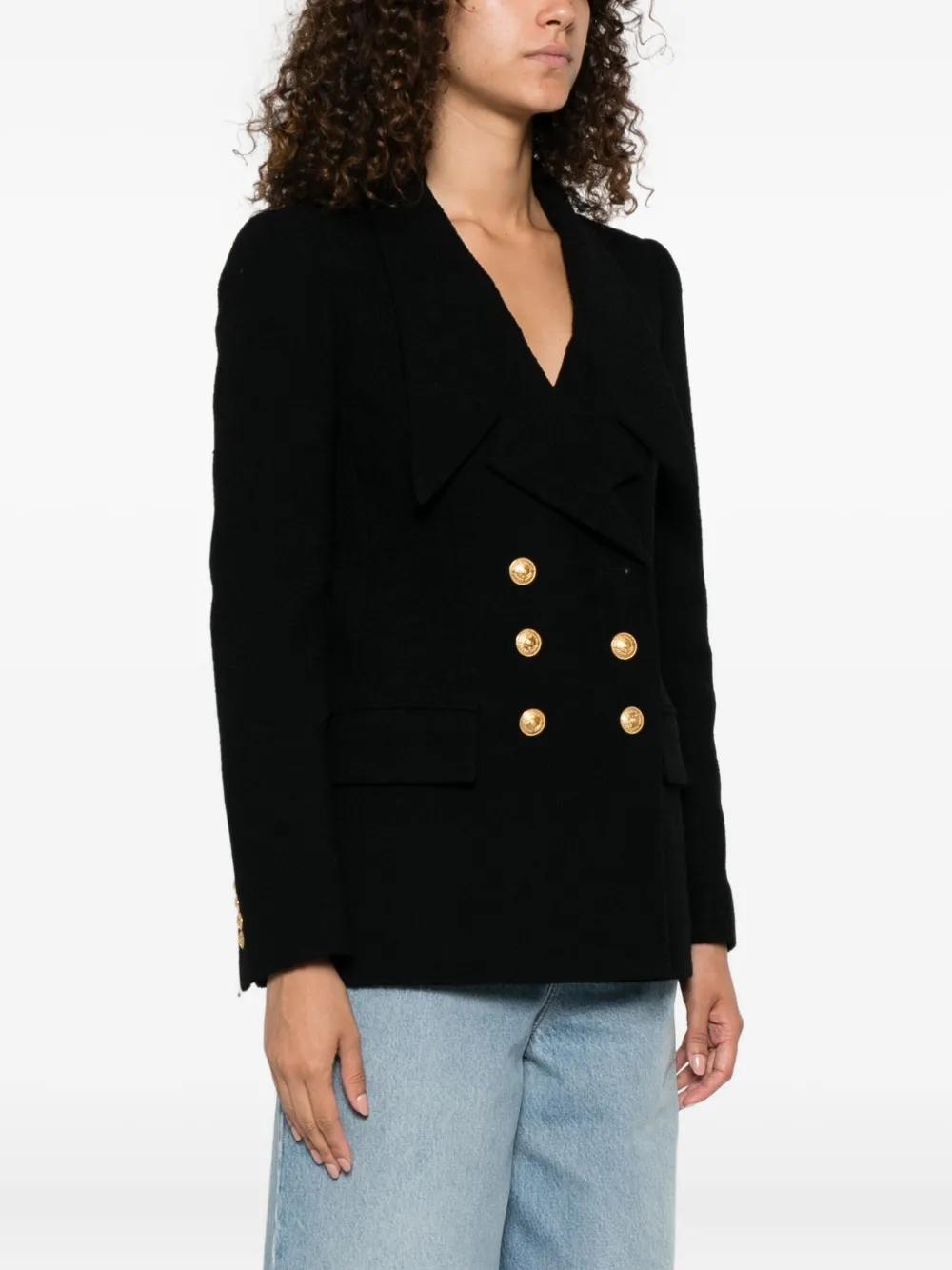 Chloé Blazer met dubbele rij knopen Zwart