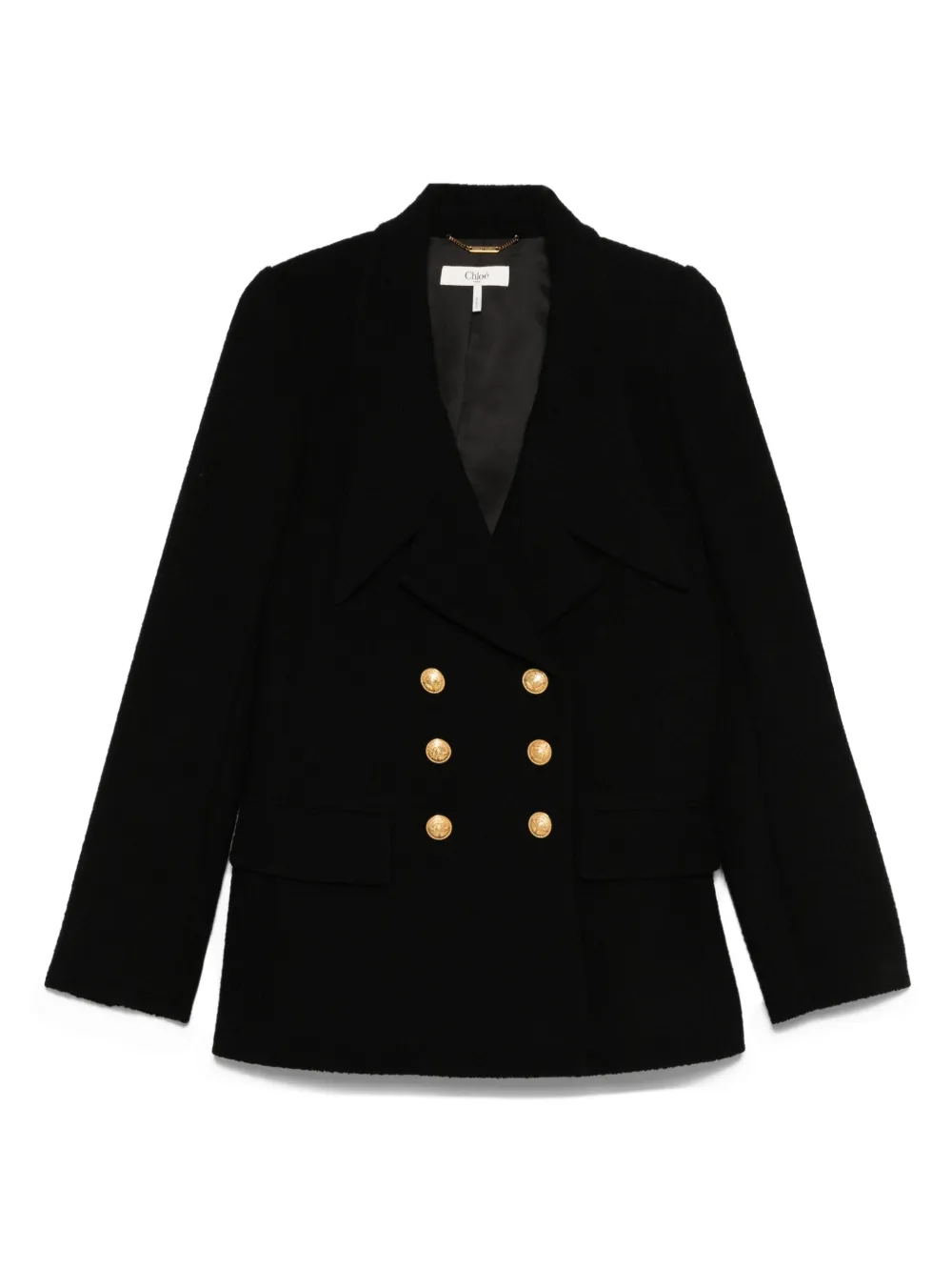 Chloé Blazer met dubbele rij knopen Zwart