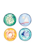 Jonathan Adler Playa coasters (10cm) - Blue