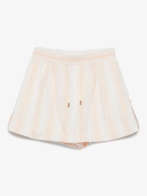 Chloé shorts con cordones en la pretina y dobladillo vuelto