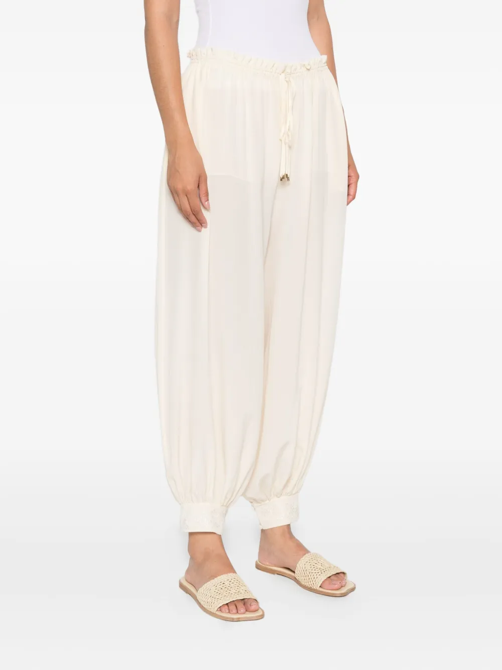 Chloé Broek met trekkoord Beige