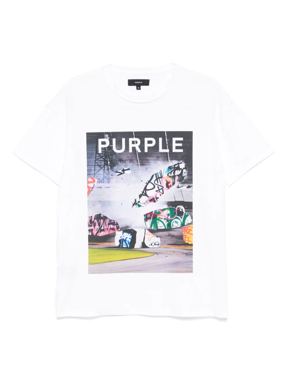 Purple Brand Katoenen T-shirt Wit