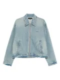 Purple Brand zip-up denim jacket - Blue