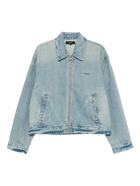 Purple Brand zip-up denim jacket