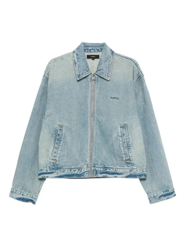 Purple Brand ジップアップ デニムジャケット | ブルー | FARFETCH JP