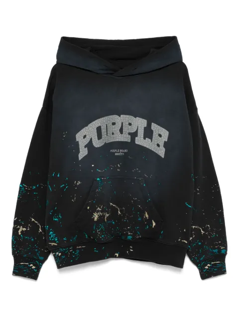 Purple Brand logo-print hoodie