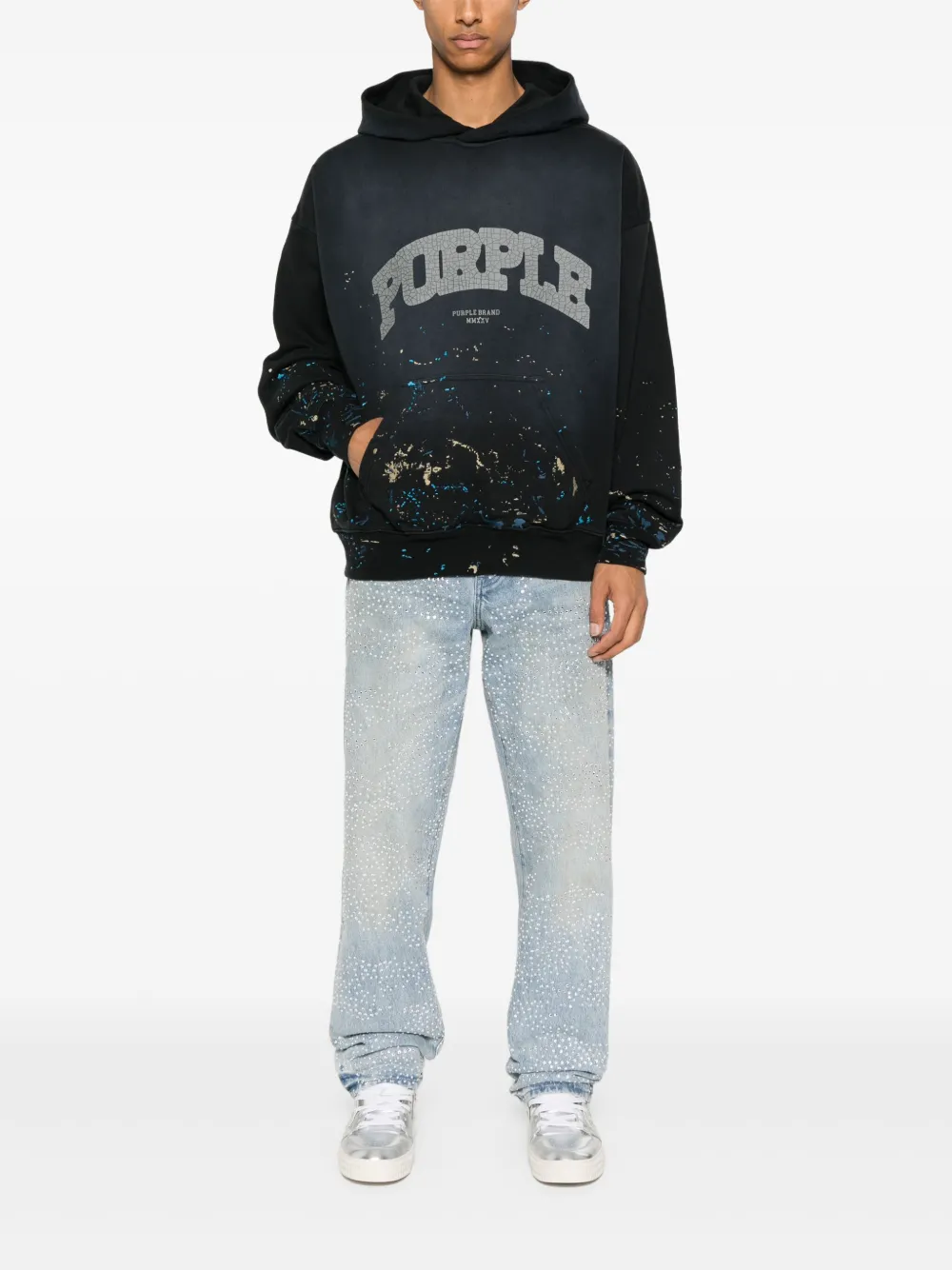 Purple Brand logo-print hoodie | Hoodies | Image 2