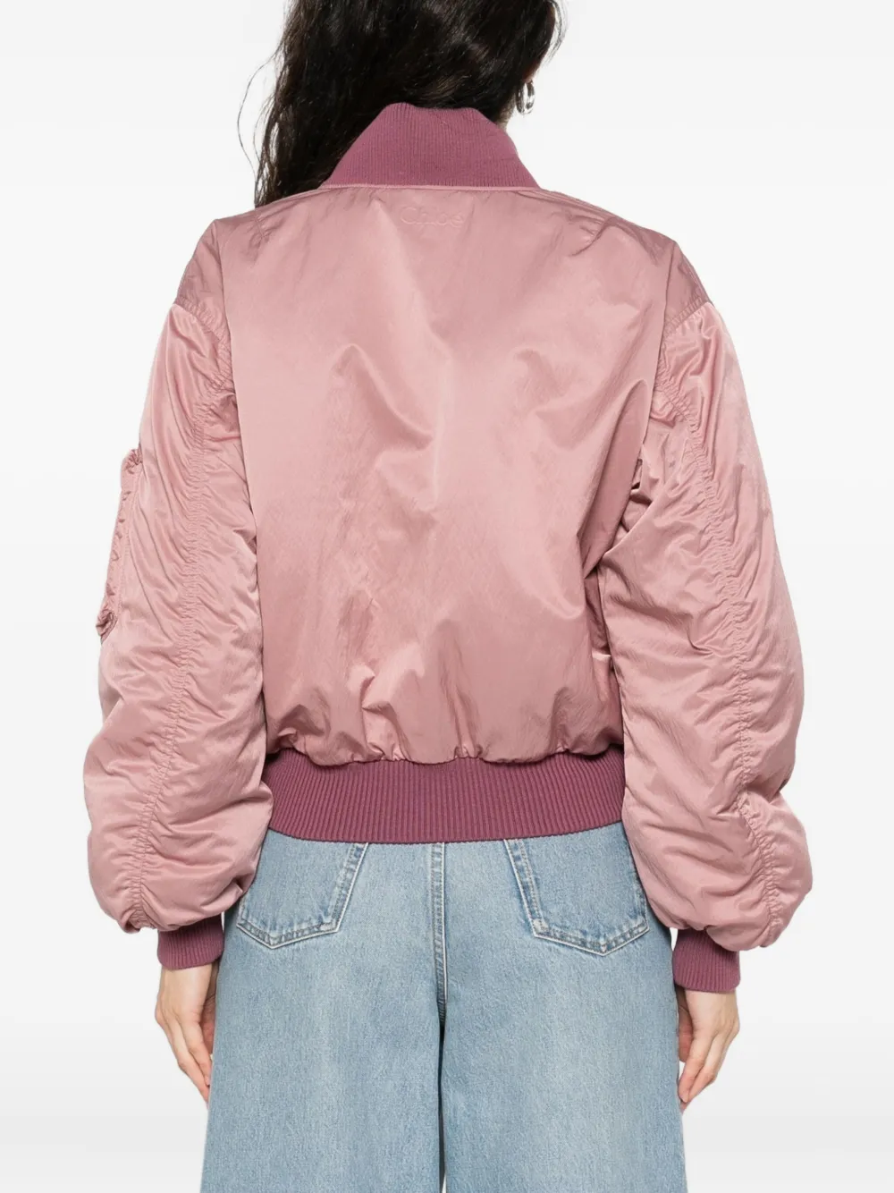 Chloé Bomberjack met rits Roze