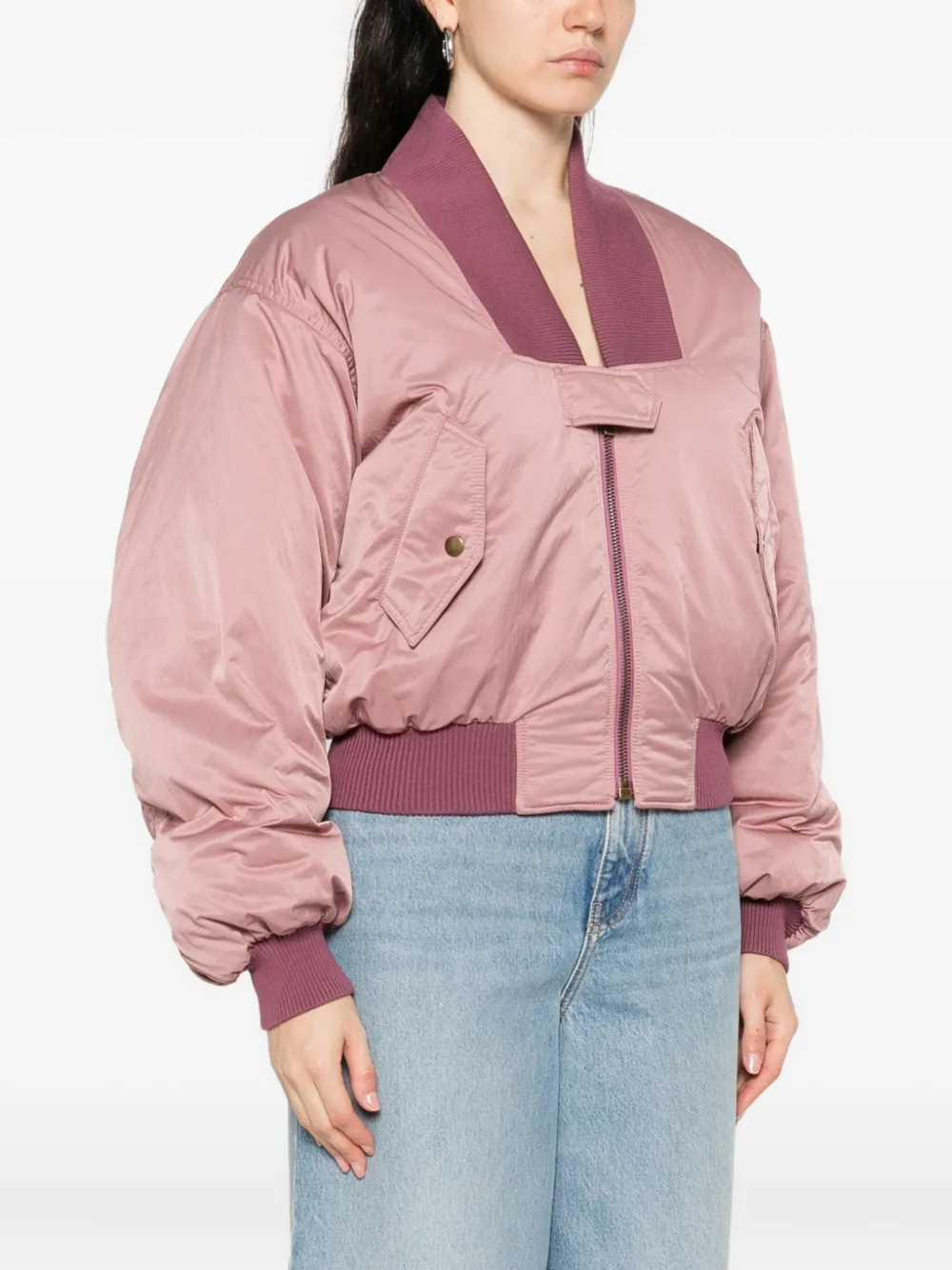 Chloé Bomberjack met rits Roze