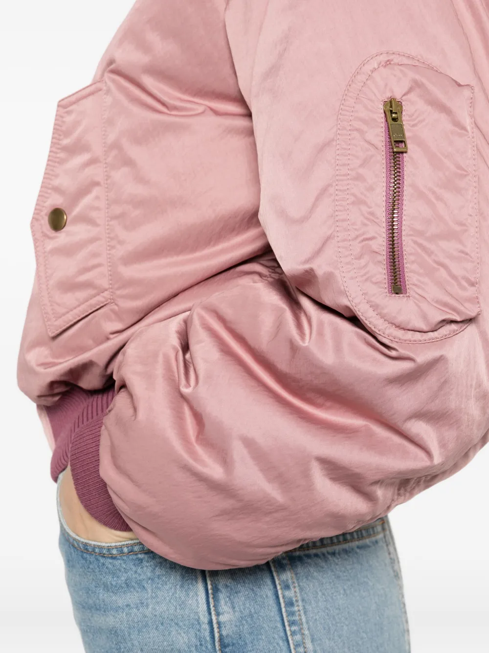 Chloé Bomberjack met rits Roze