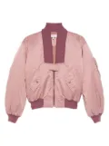 Chloé zip-up cropped bomber jacket - Pink