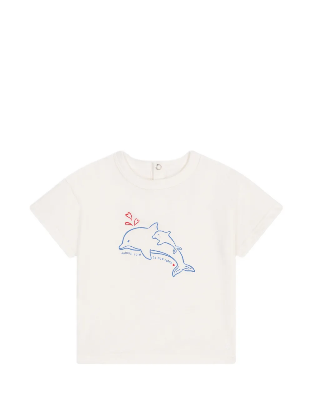 Petit Bateau embroidered motif t-shirt - Bianco