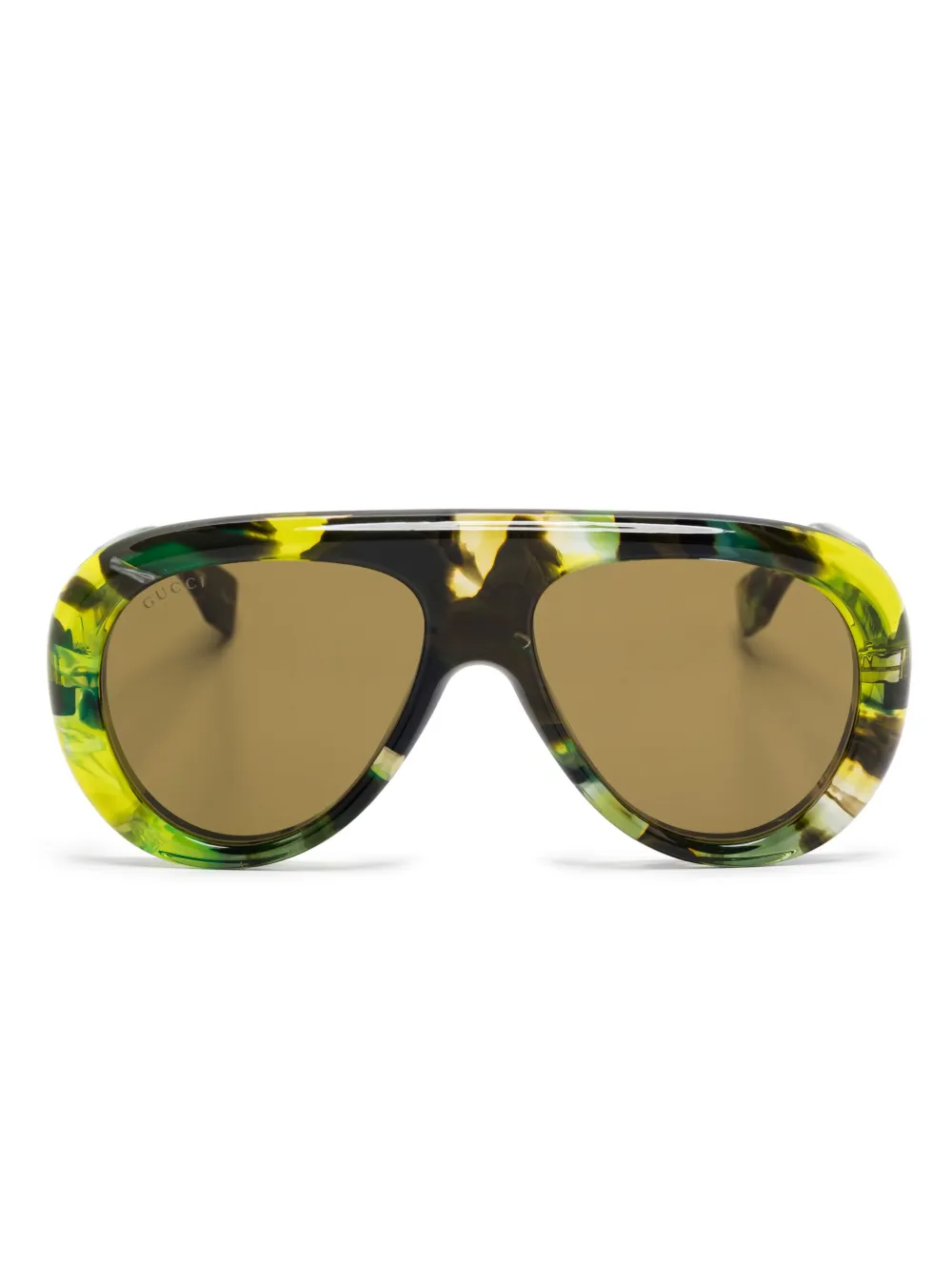 Gucci Eyewear pilot-frame sunglasses | Green | Image 1