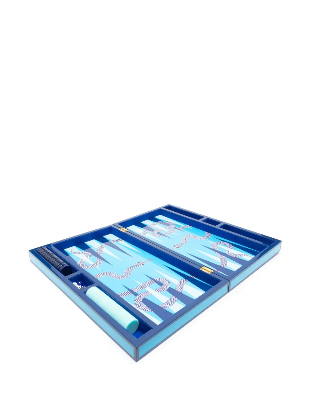 Jonathan Adler Eden backgammon set | Blue | Image 1