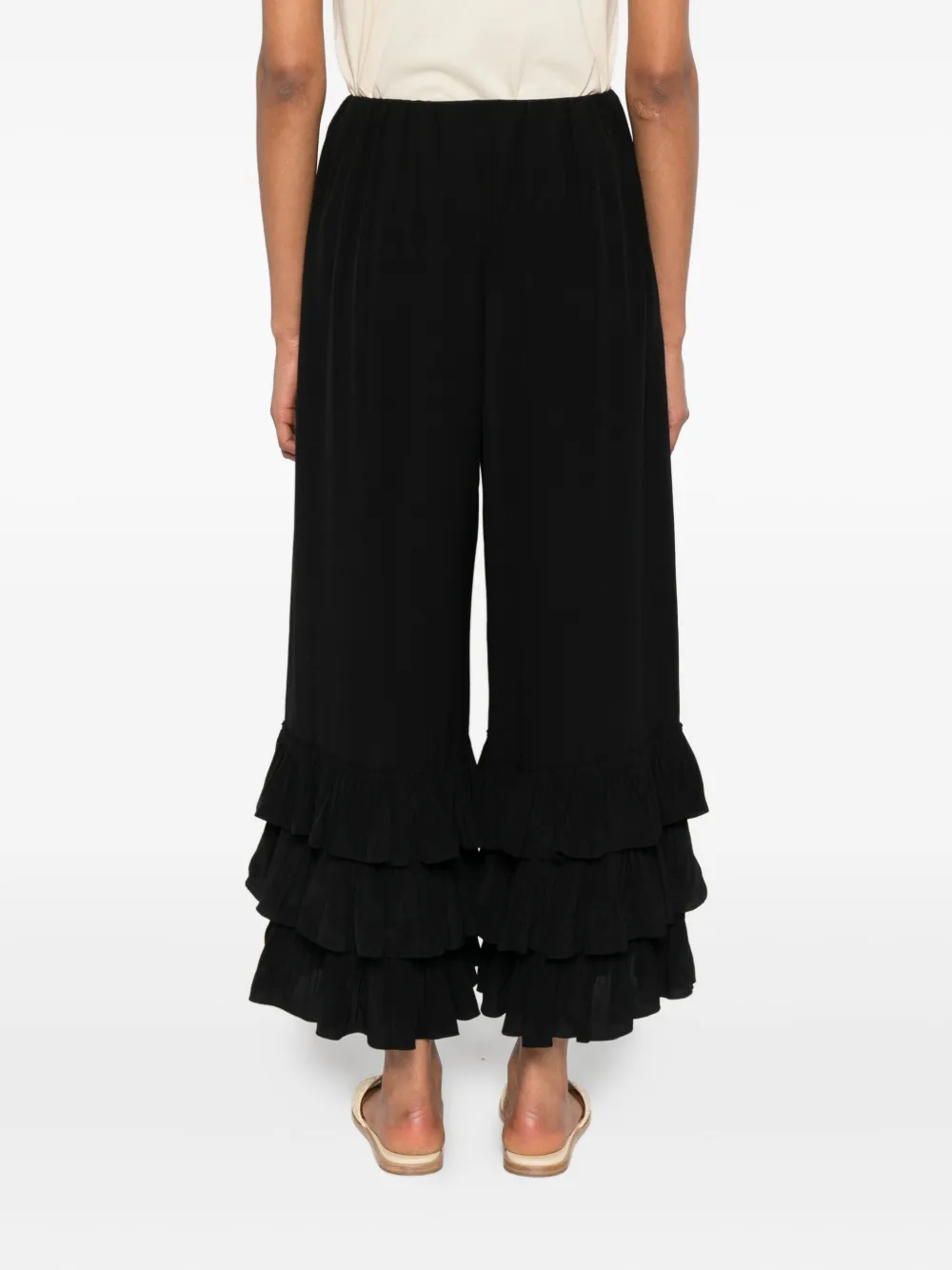 Chloé crepe de chine trousers Zwart