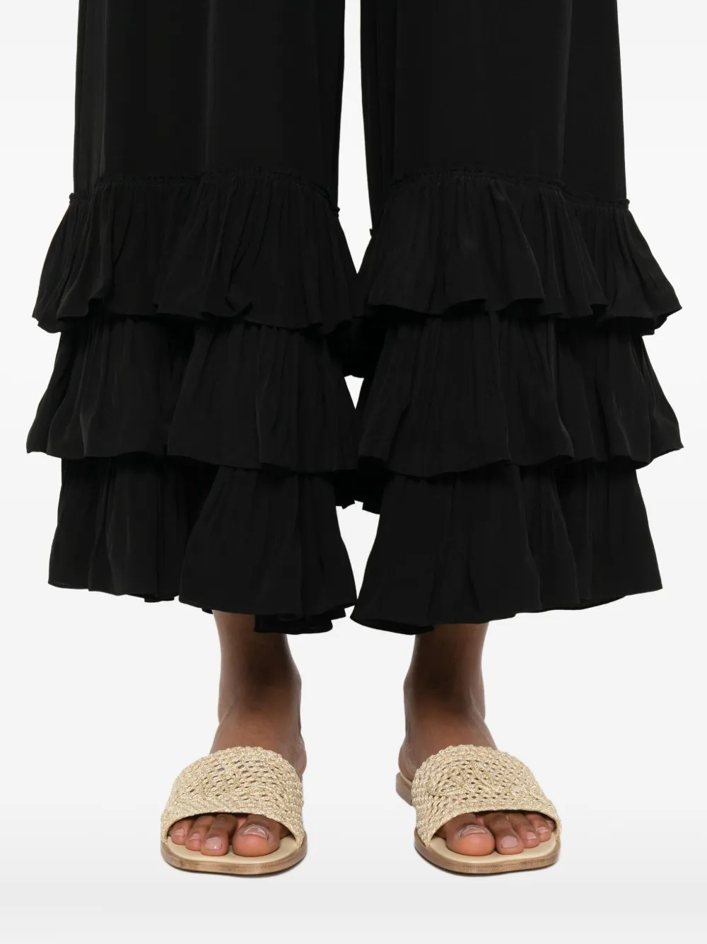 Chloé crepe de chine trousers Zwart