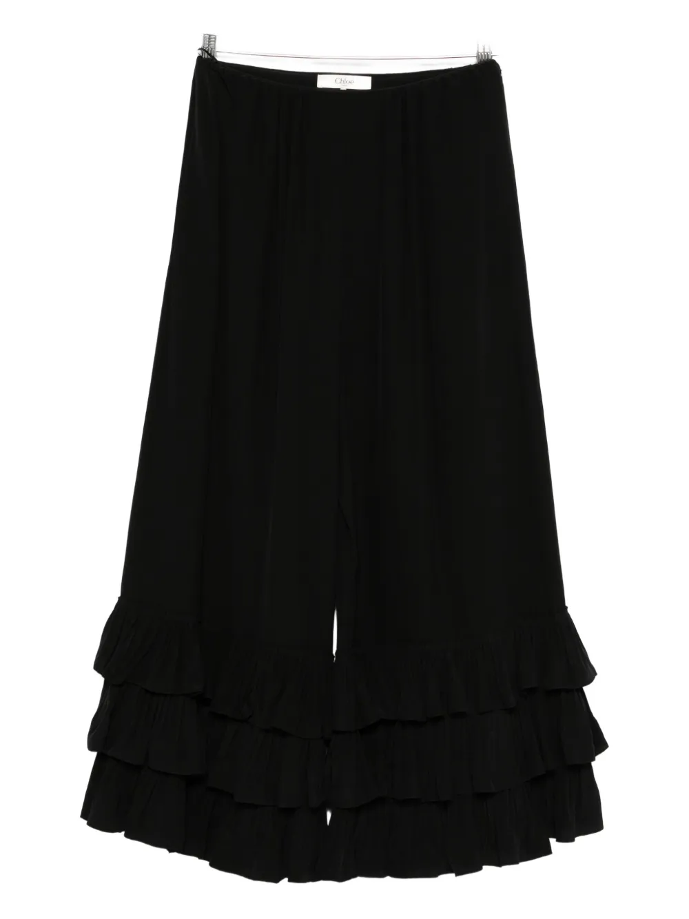 Chloé crepe de chine trousers Zwart