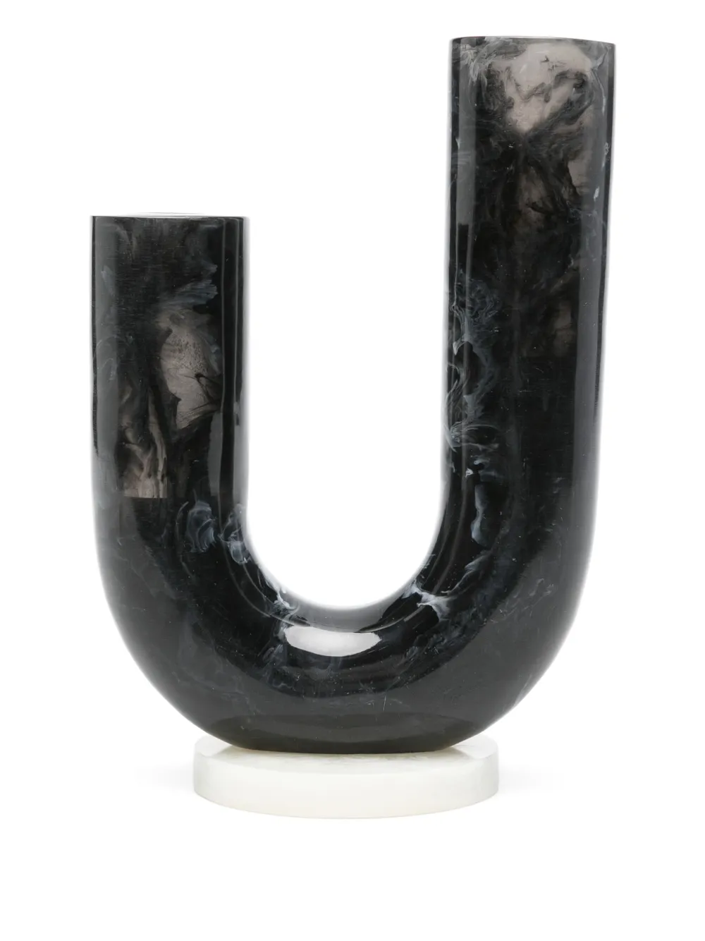 Jonathan Adler Como Double Tube Vase In Gray