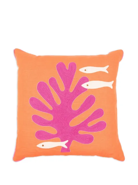 Jonathan Adler Playa Corded Coral cushion