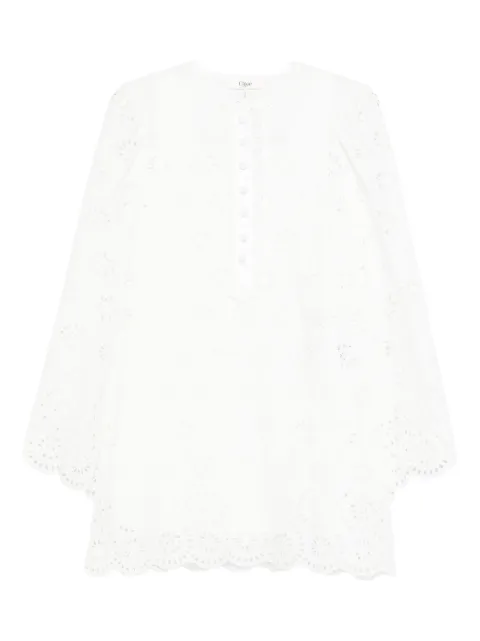 Chloé cotton voile mini dress