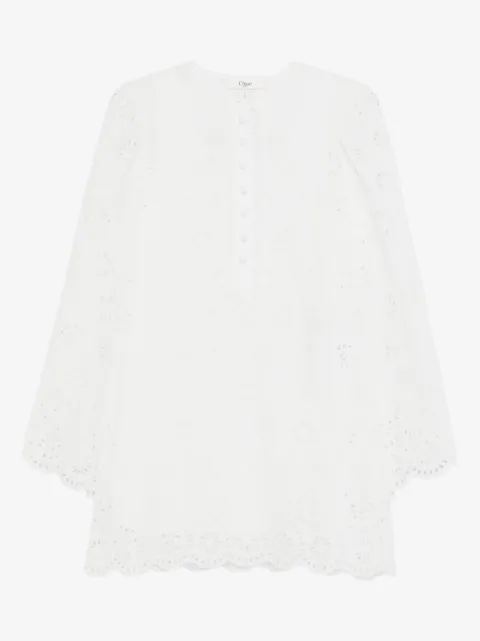 Chloé cotton voile mini dress
