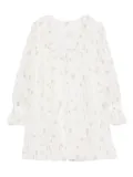 Chloé floral-print mini dress - White