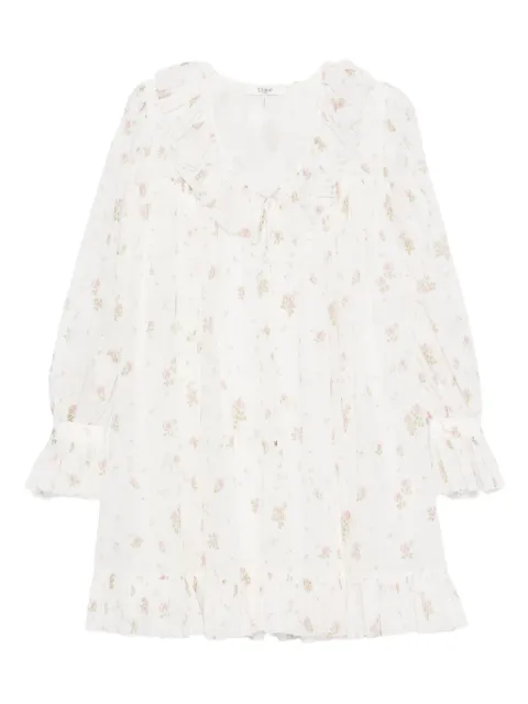 Chloé floral-print mini dress