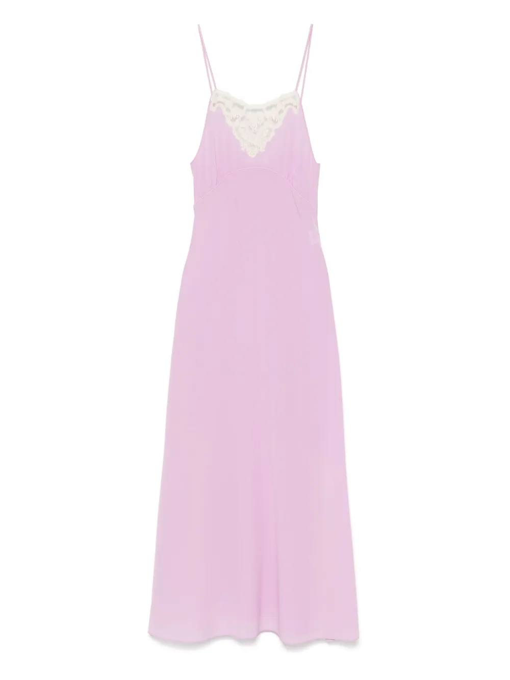 Chloé Midi-jurk met kant Paars