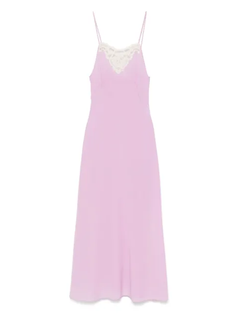 Chloé lace-detail midi dress