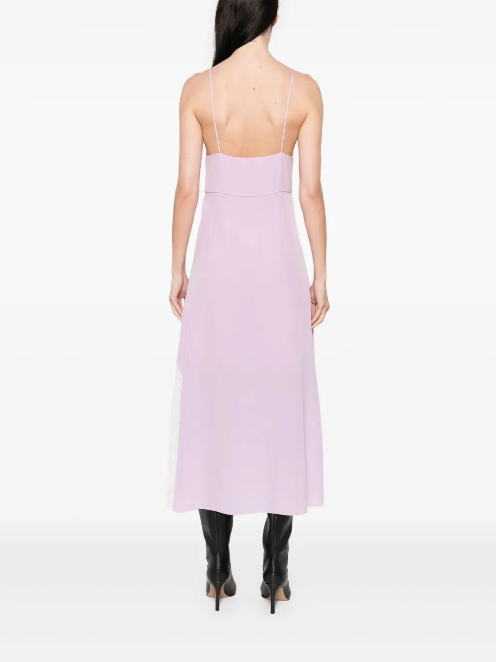 Chloé Midi-jurk met kant Paars