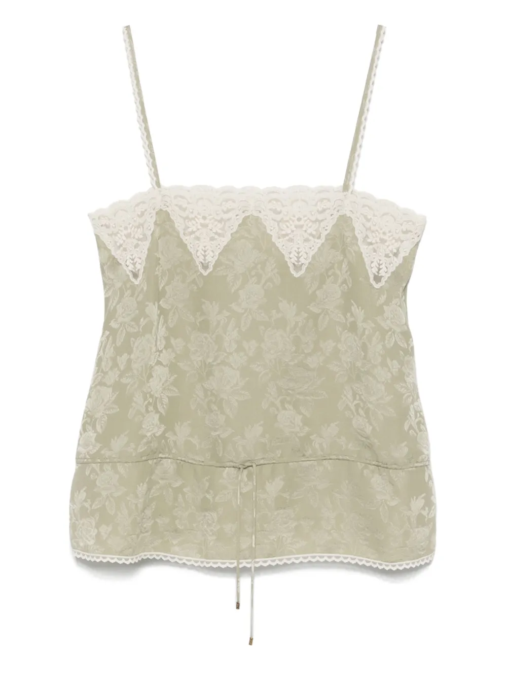 Chloé floral-jacquard top