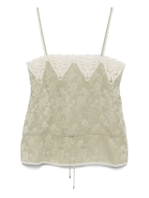 Chloé floral-jacquard top