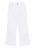 Chloé cut-out wide-leg jeans - White