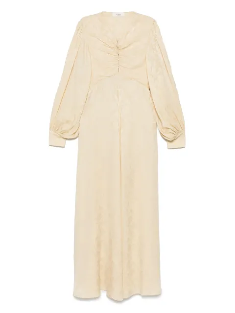 Chloé Abito midi a fiori jacquard