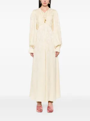 新品正規品 クロエ ドレスワンピース アイボリー 7～9号 ドレス レディース - Chloé