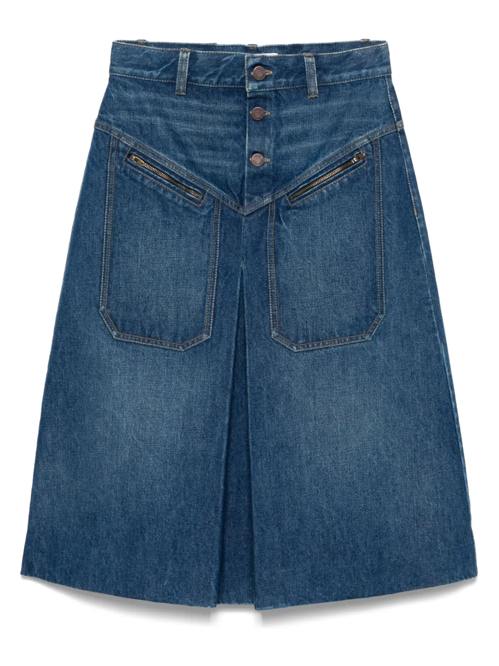 Chloé Denim Midi Skirt