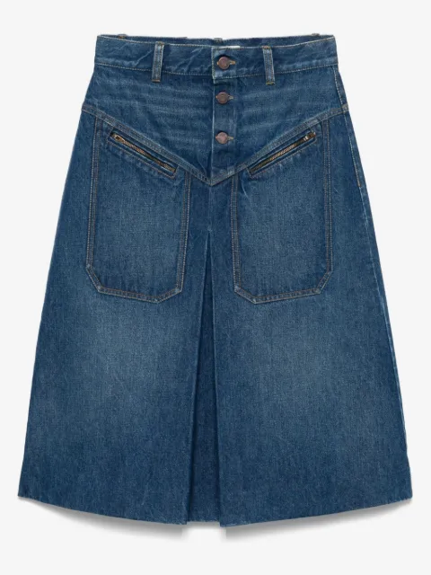 Chloé denim midi skirt